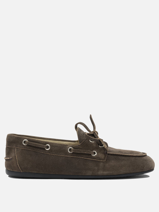 Miu Miu Suede lace-up loafers Brown

