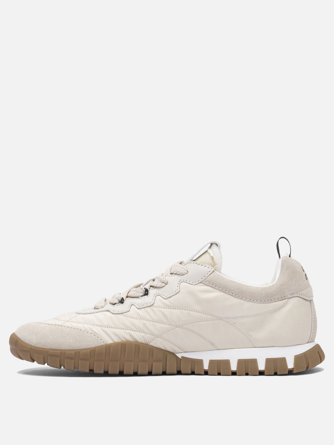 Low top sneakers 100% recycled polyamide - 100% rubber  Beige - Miu Miu Women | PDP | VIETTI Online Store | Zoom-Modal_3
