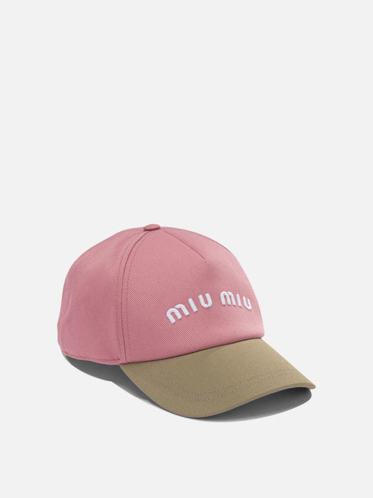 Baseball caps 100% cotton  Pink - Miu Miu Women | PDP | VIETTI Online Store | 2
