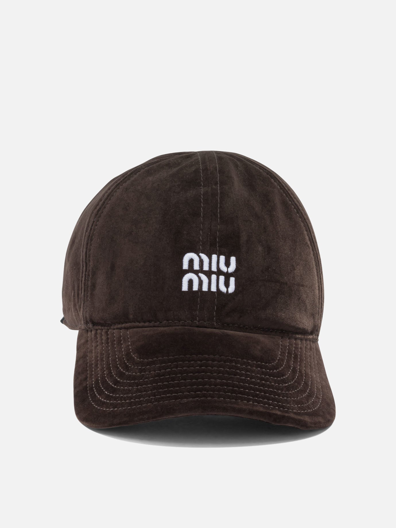 Baseball caps 100% cotton  Brown - Miu Miu Women | PDP | VIETTI Online Store | Zoom-Modal

