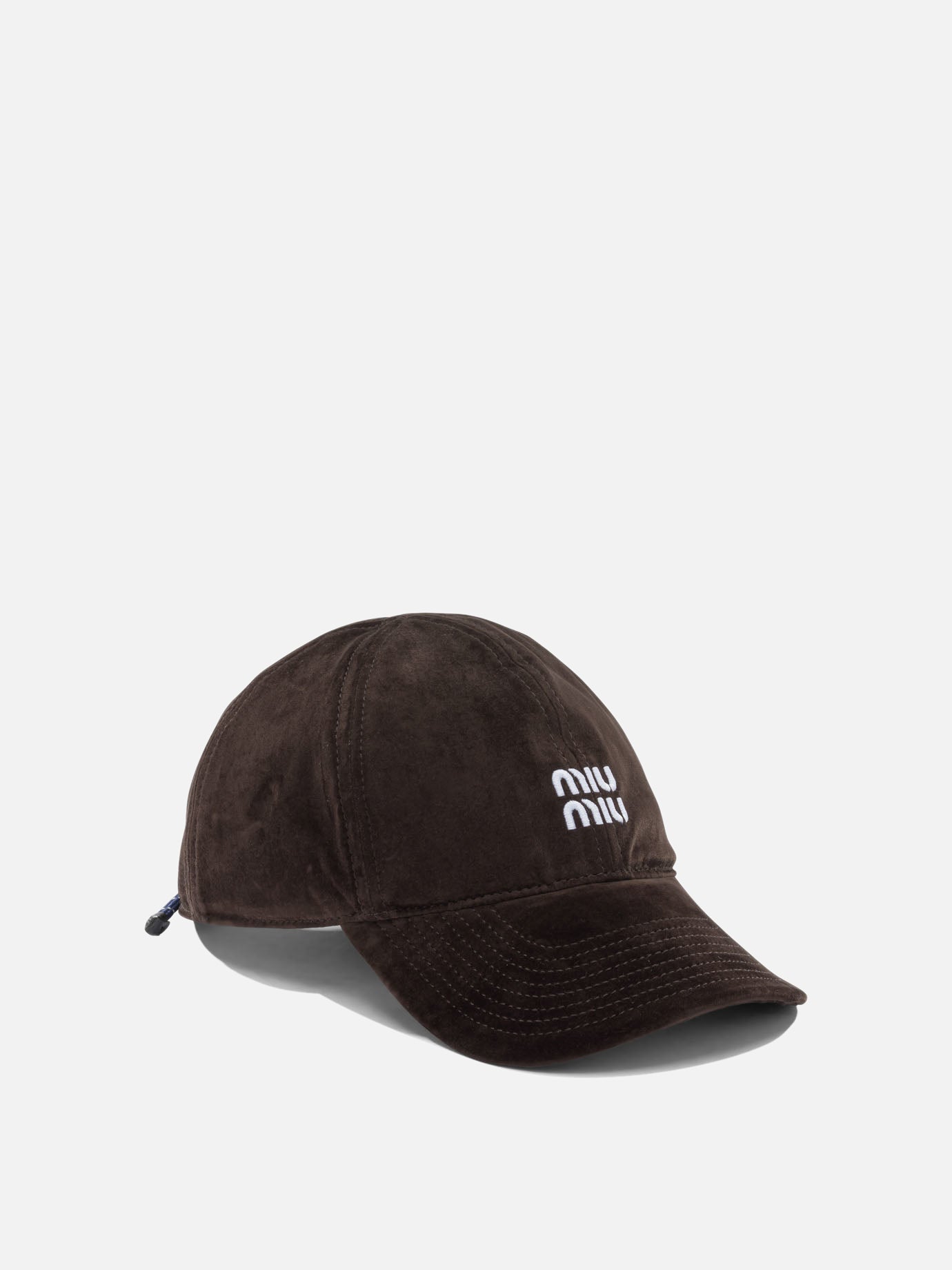Miu Miu Velvet baseball cap Brown - Women | VIETTI Online Store