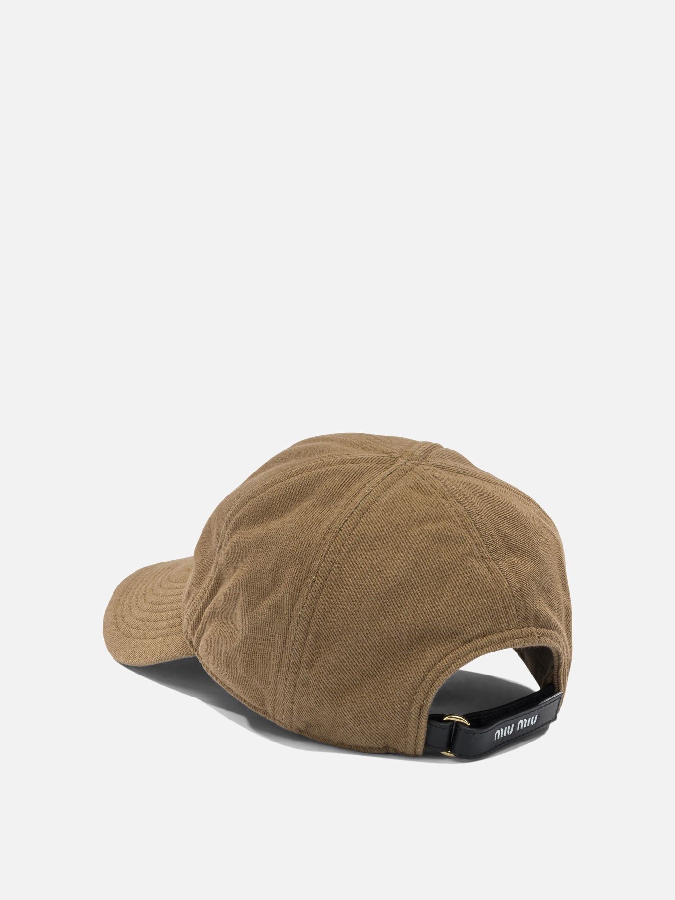 Miu Miu Baseball cap with logo Beige - Women | VIETTI Online Store