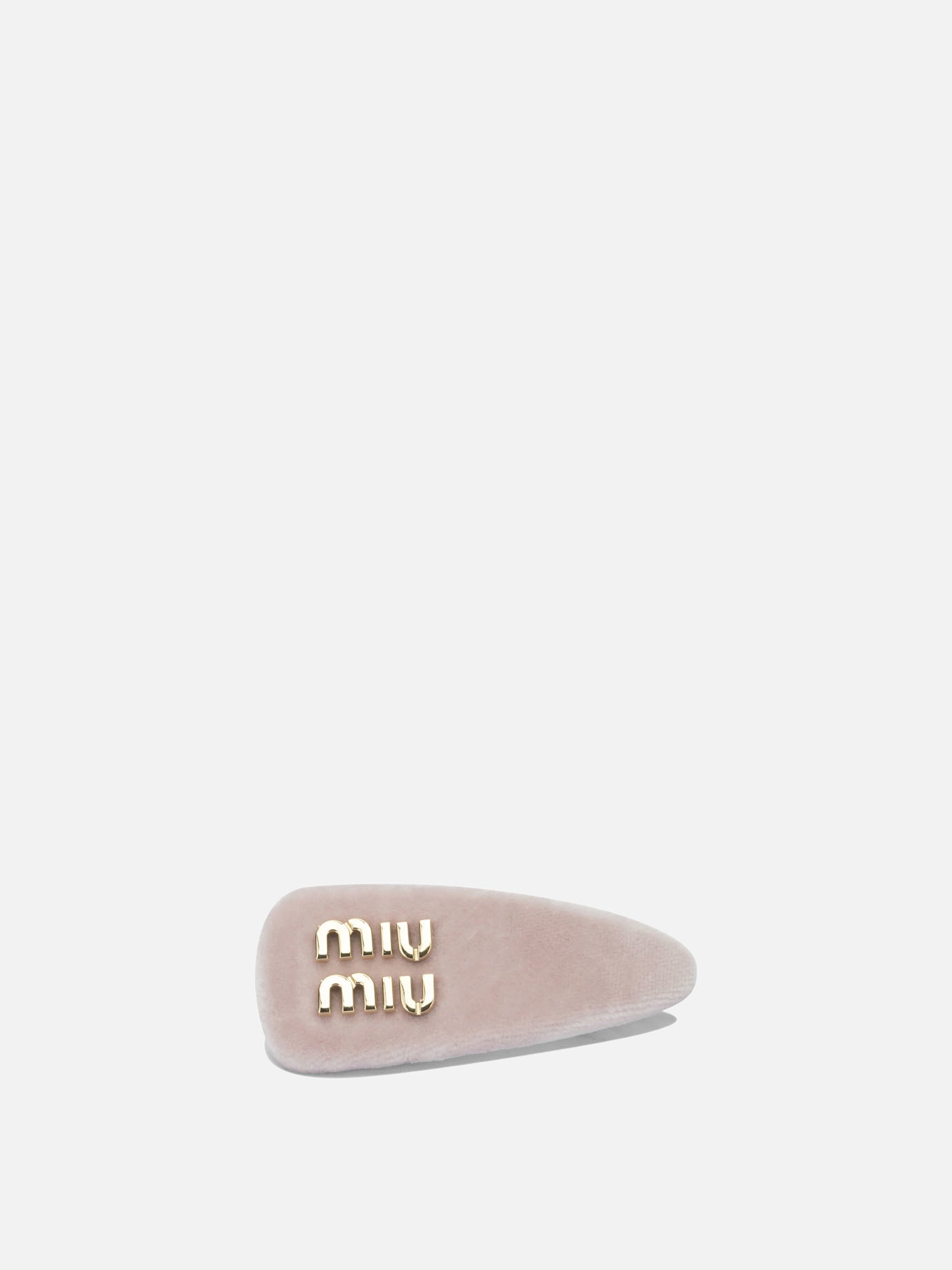 Hair clips 100% brass - 100% cotton - 100% lamb leather  Pink - Miu Miu Women | PDP | VIETTI Online Store | Zoom-Modal
