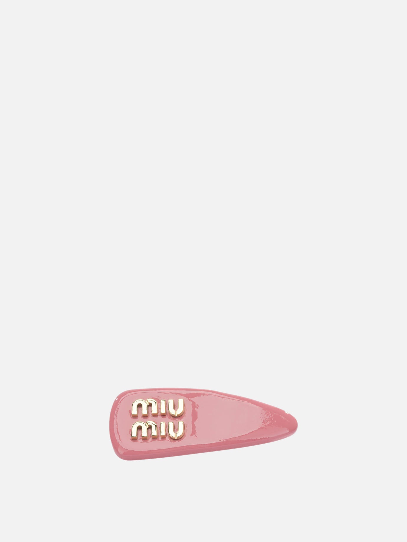 Hair clips 100% brass - 100% lamb leather  Red - Miu Miu Women | PDP | VIETTI Online Store | Zoom-Modal
