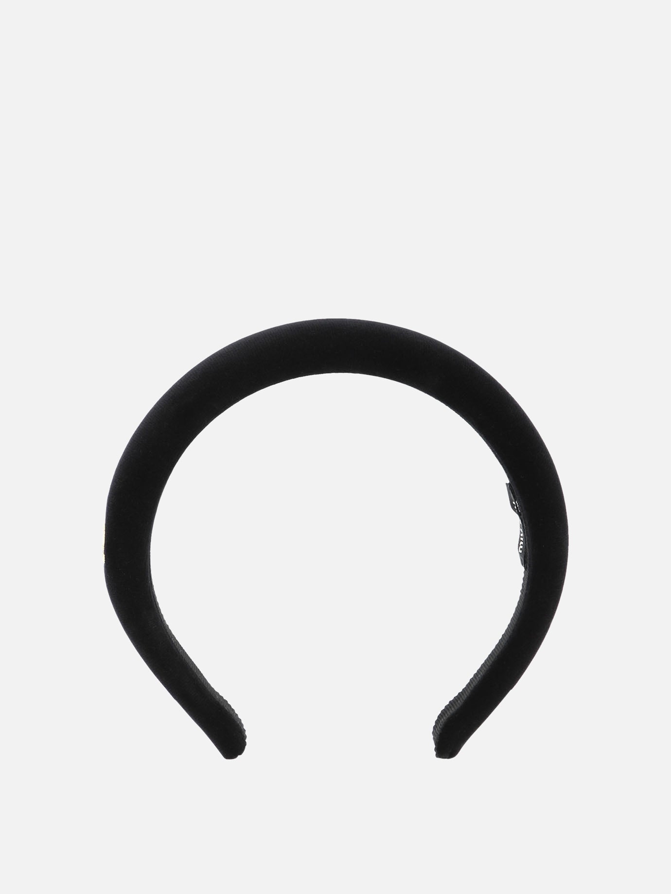 Cerchietti 100% cotton - 100% glass  Nero - Miu Miu Donna | PDP | VIETTI Online Store | thumbnail