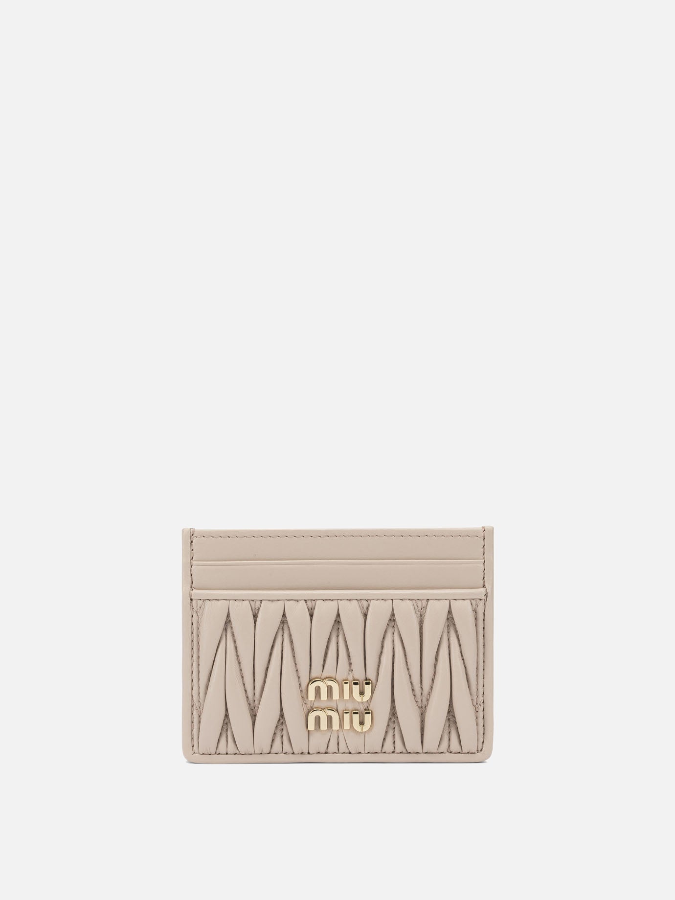 Portacarte 100 % calf leather  Rosa - Miu Miu Donna | PDP | VIETTI Online Store | Zoom-Modal
