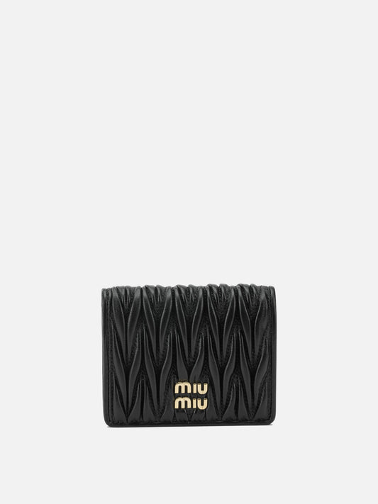 Portafogli 100% lamb leather  Nero - Miu Miu Donna | PLP | VIETTI Online Store 
