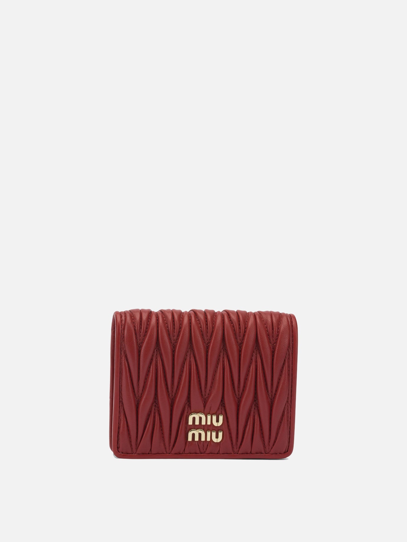 Portafogli 100% lamb leather  Rosso - Miu Miu Donna | PDP | VIETTI Online Store | thumbnail