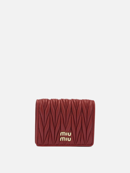 Portafogli 100% lamb leather  Rosso - Miu Miu Donna | PLP | VIETTI Online Store 
