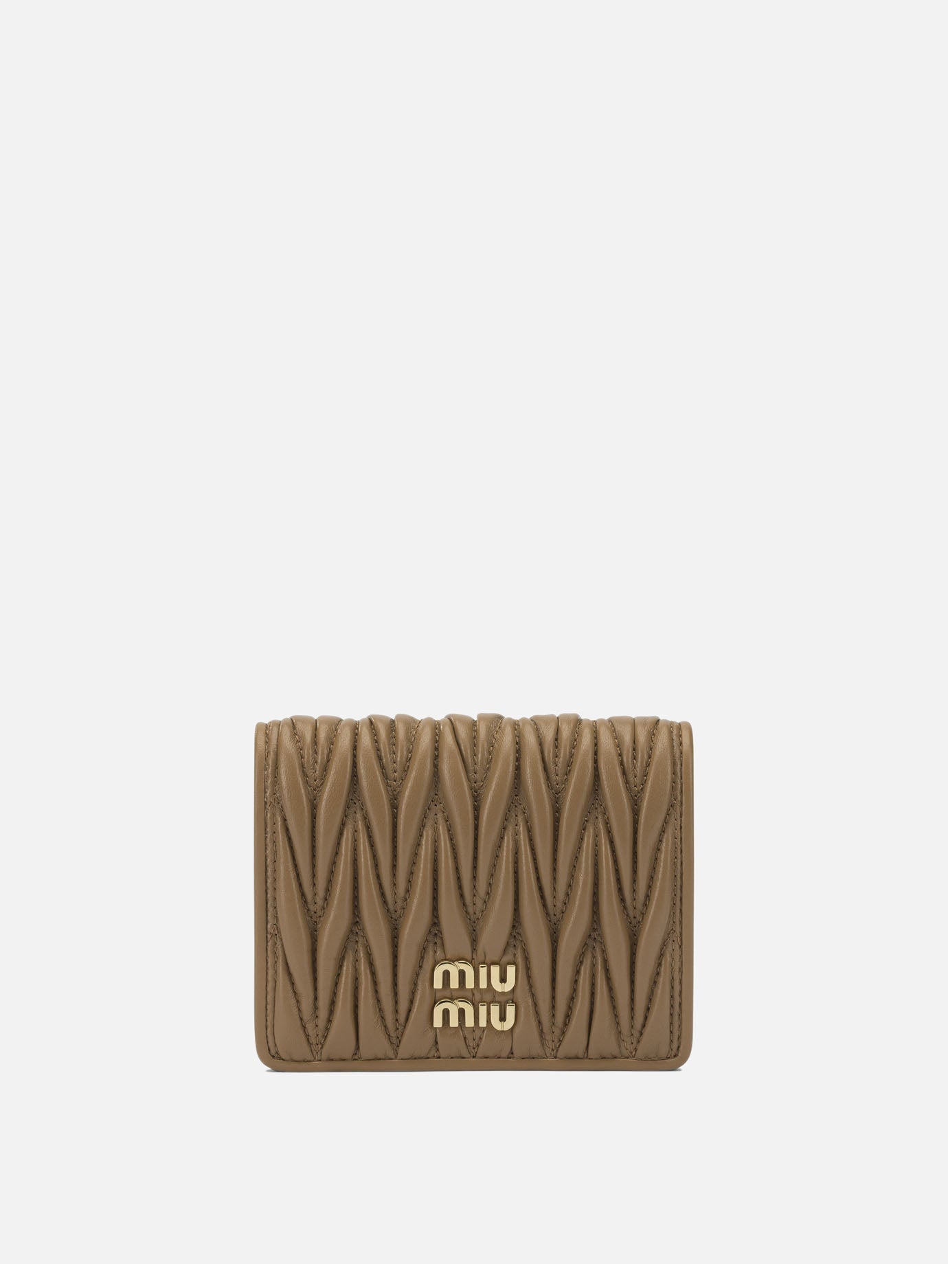 Portafogli 100% lamb leather  Beige - Miu Miu Donna | PDP | VIETTI Online Store | Zoom-Modal
