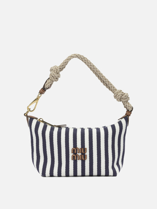 Small bags 100% cotton  Blue - Miu Miu Women | PLP | VIETTI Online Store 

