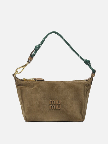 Miu Miu Small logo shoulder bag Brown - Women | VIETTI Online Store