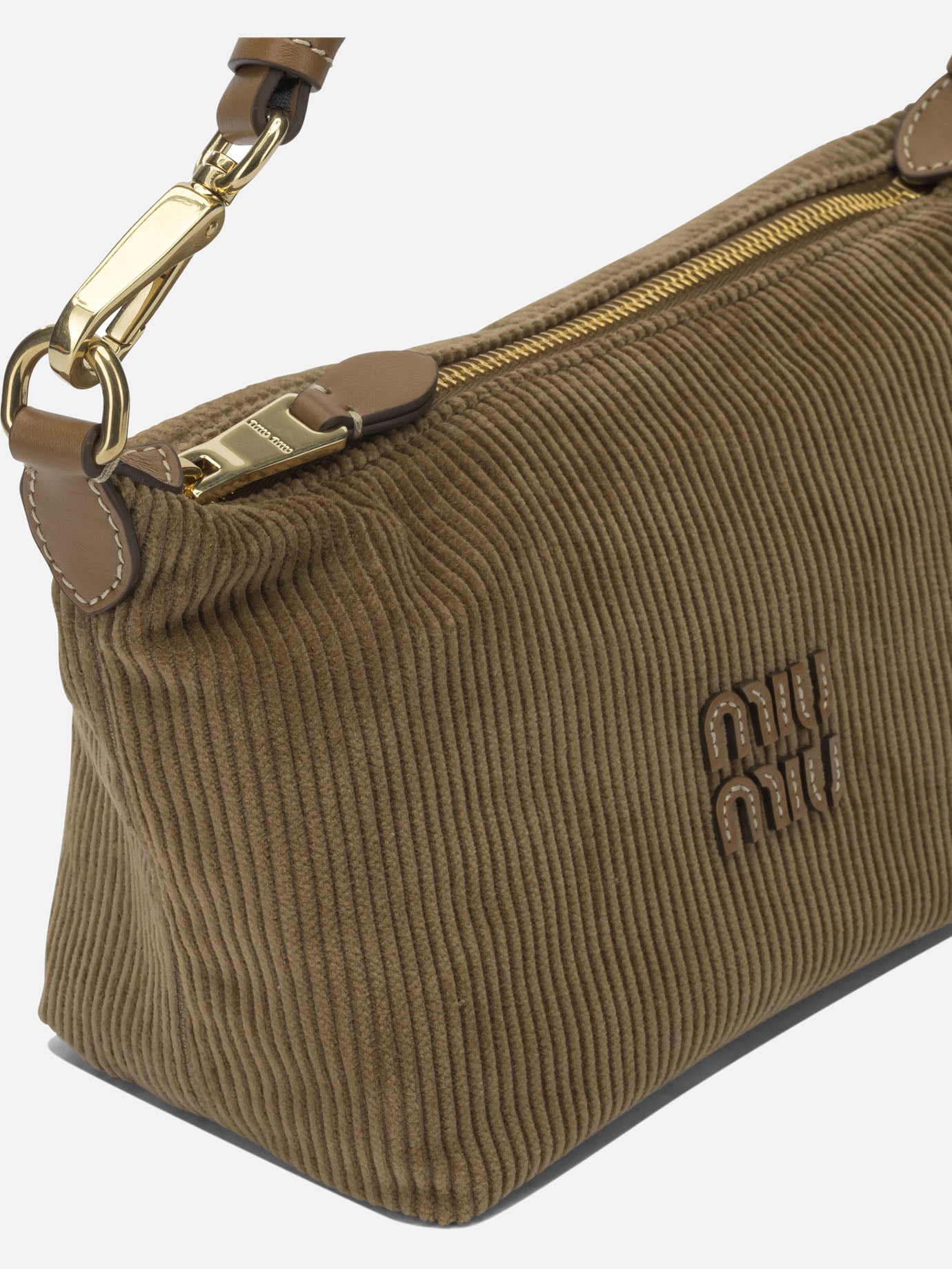 Miu Miu Small logo shoulder bag Brown - Women | VIETTI Online Store