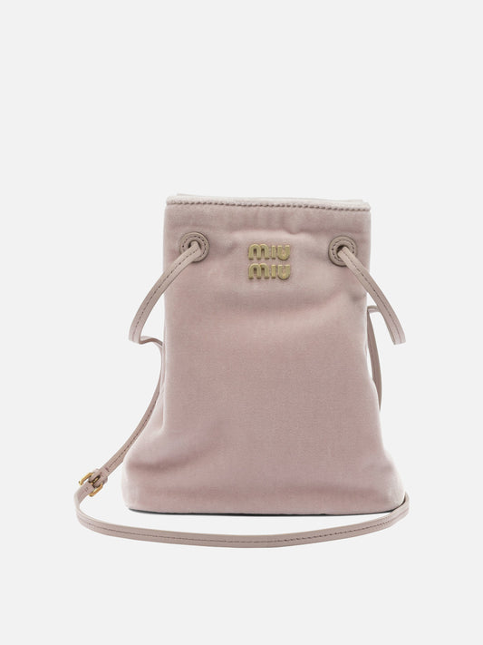 Borse mini 100% cotton - 100% lamb leather  Rosa - Miu Miu Donna | PDP | VIETTI Online Store 
