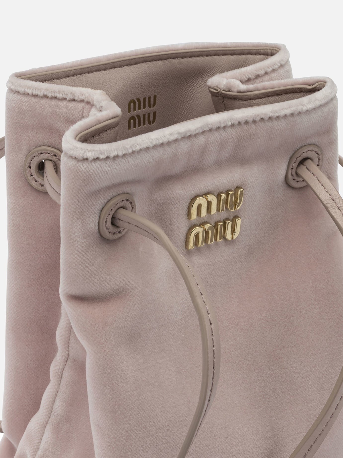 Miu Miu Mini velvet crossbody bag Pink - Women | VIETTI Online Store
