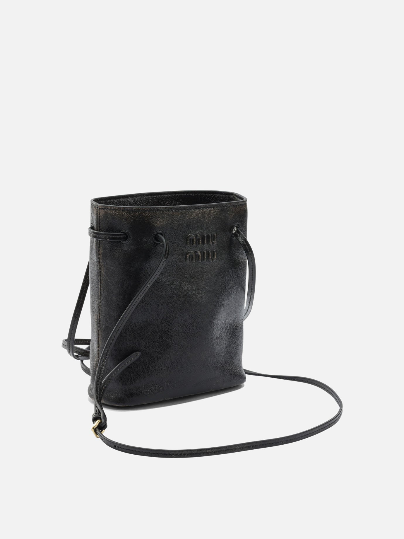 Miu Miu Nappa leather mini shoulder bag Brown - Women | VIETTI