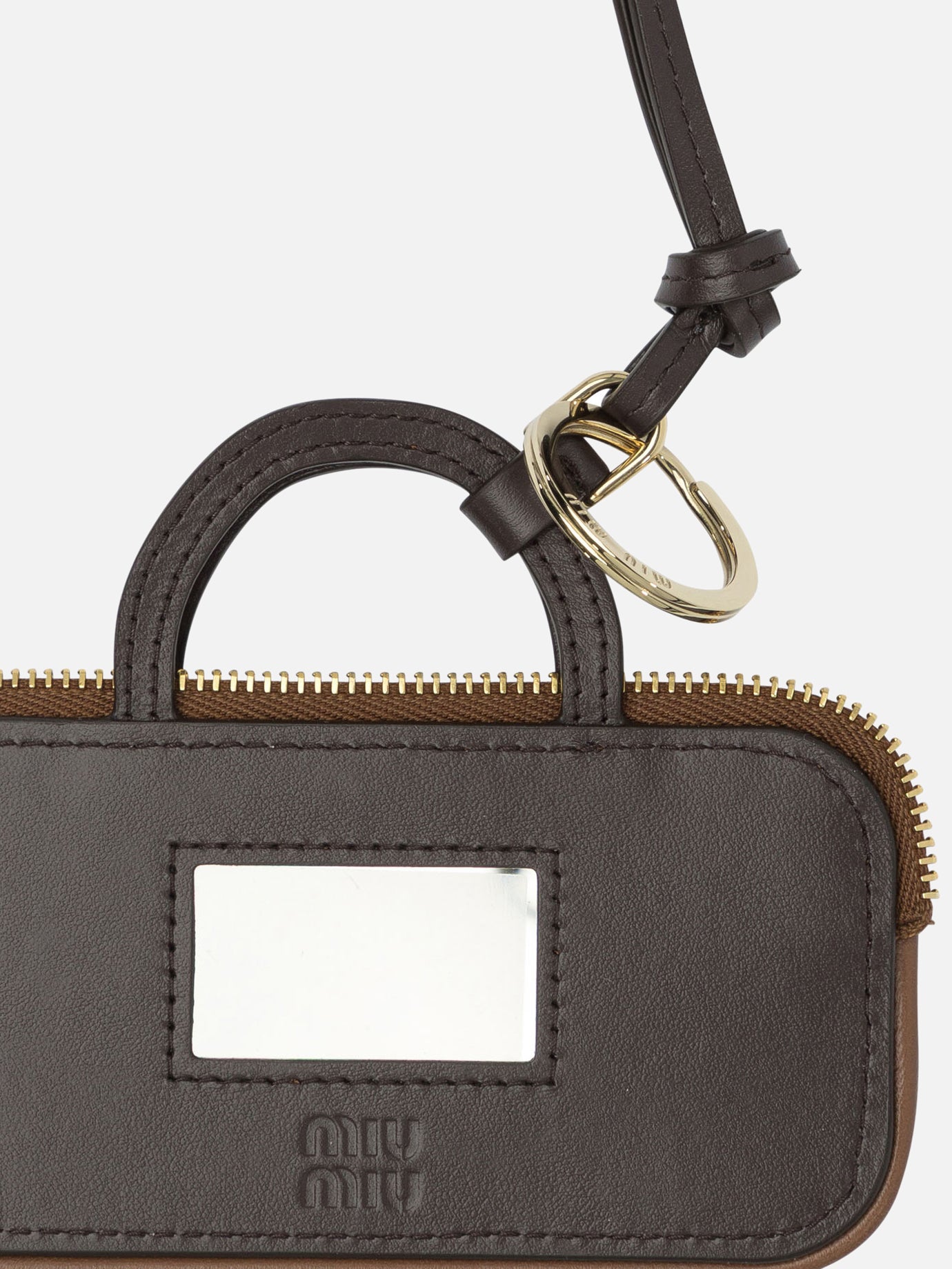 Charm 100% calf leather  Marrone - Miu Miu Donna | PDP | VIETTI Online Store | Zoom-Modal_2
