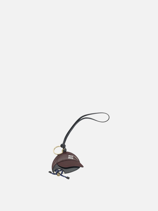 Charms 100% stell - 100% calf leather  Bordeaux - Miu Miu Women | PDP | VIETTI Online Store 

