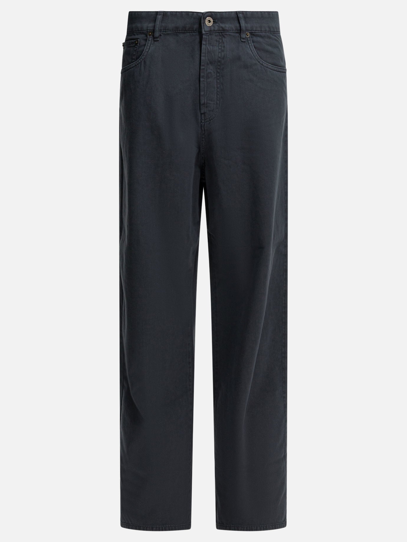 Straight-leg jeans Logo  Grey - Miu Miu Women | PDP | VIETTI Online Store | Zoom-Modal
