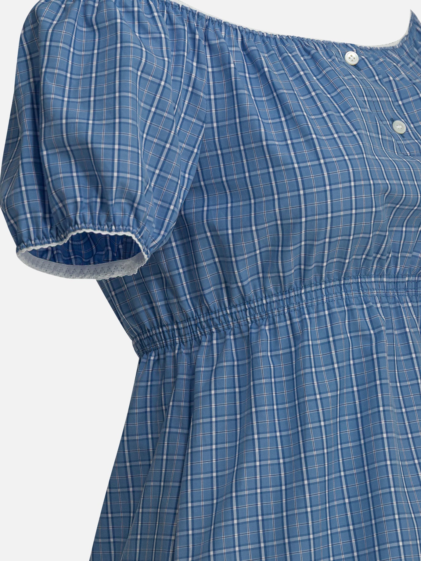 Mini dresses Logo  Light blue - Miu Miu Women | PDP | VIETTI Online Store | Zoom-Modal_4
