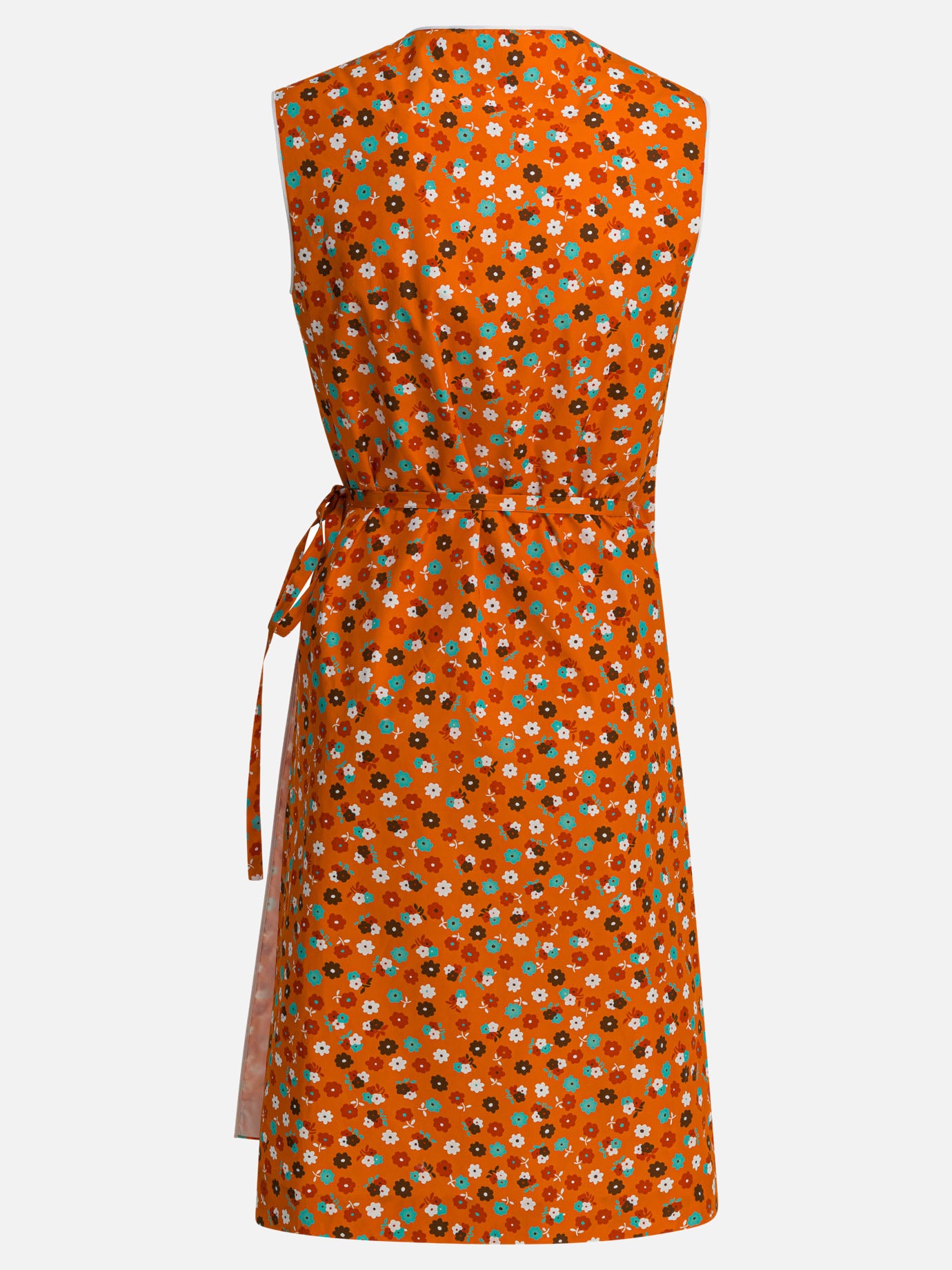 Mini dresses Floral  Orange - Miu Miu Women | PDP | VIETTI Online Store | thumbnail_2
