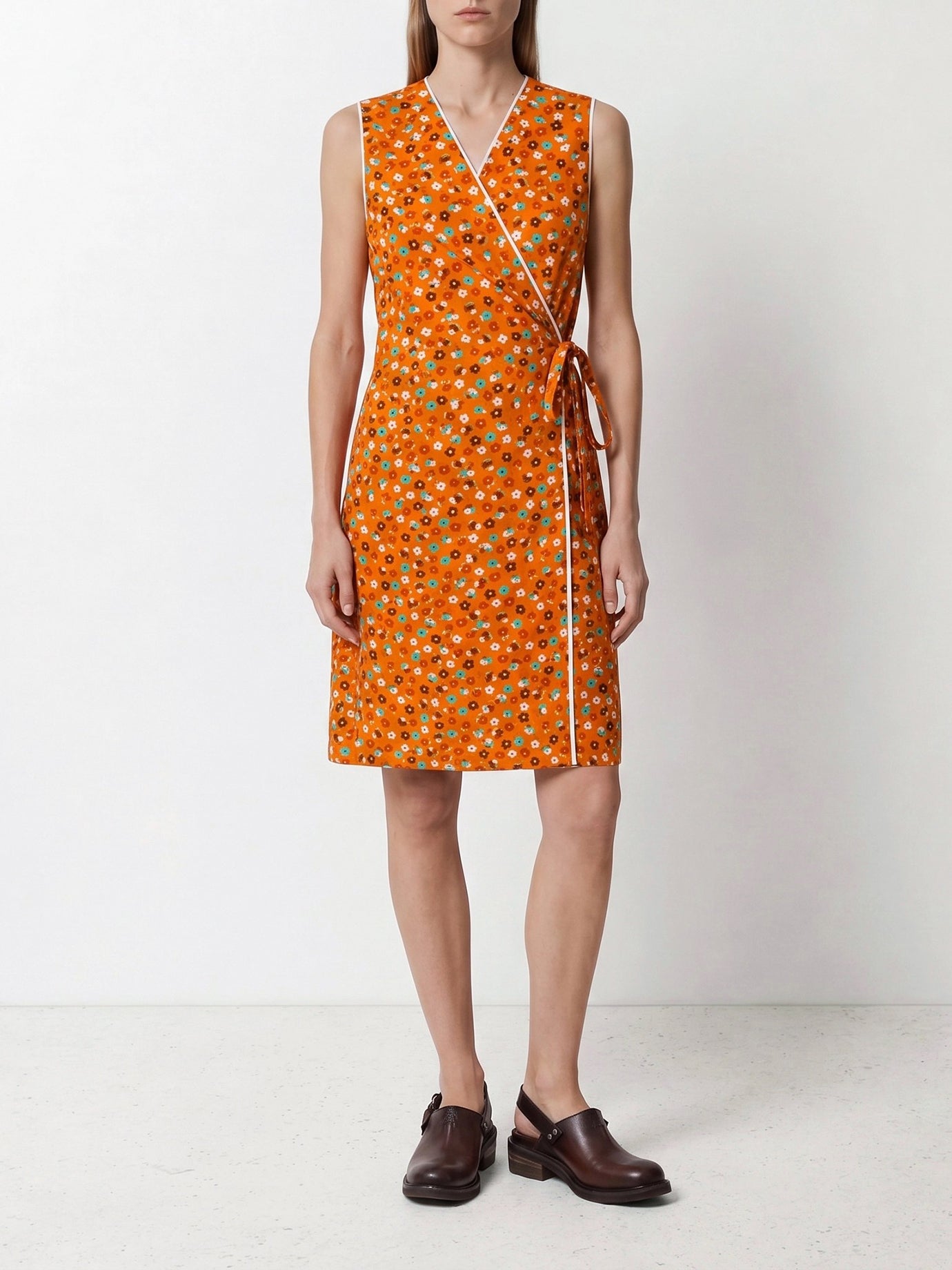 Mini dresses Floral  Orange - Miu Miu Women | PDP | VIETTI Online Store | Zoom-Modal_5
