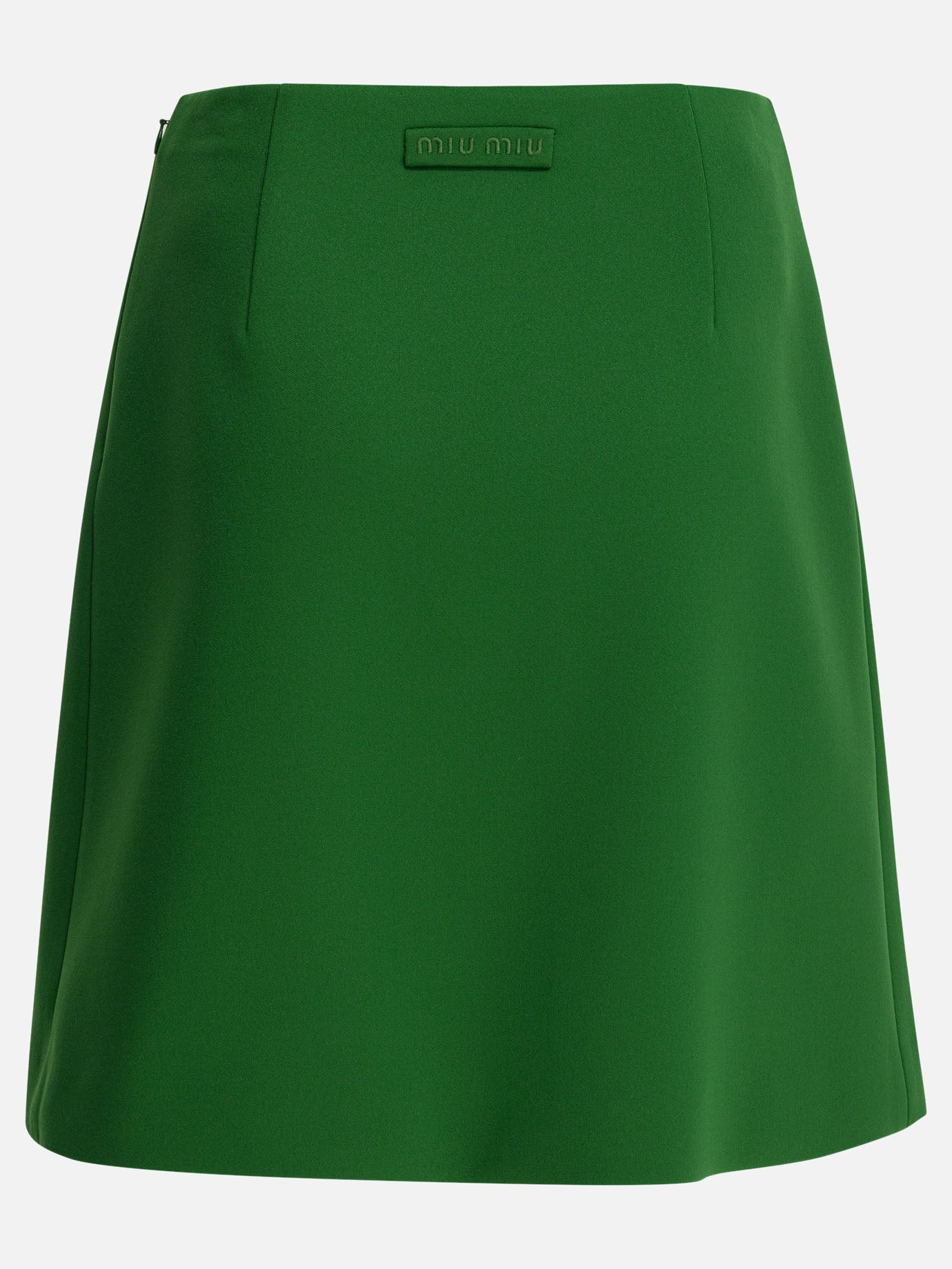 Miniskirts Logo  Green - Miu Miu Women | PDP | VIETTI Online Store | Zoom-Modal_2
