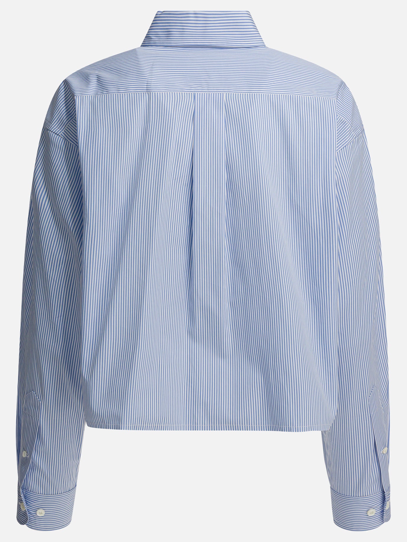 Miu Miu Poplin shirt with logo White - Women | VIETTI Online Store