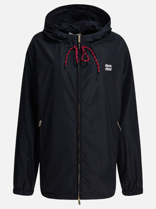 Giacche a vento Logo  Blu - Miu Miu Donna | PDP | VIETTI Online Store 
