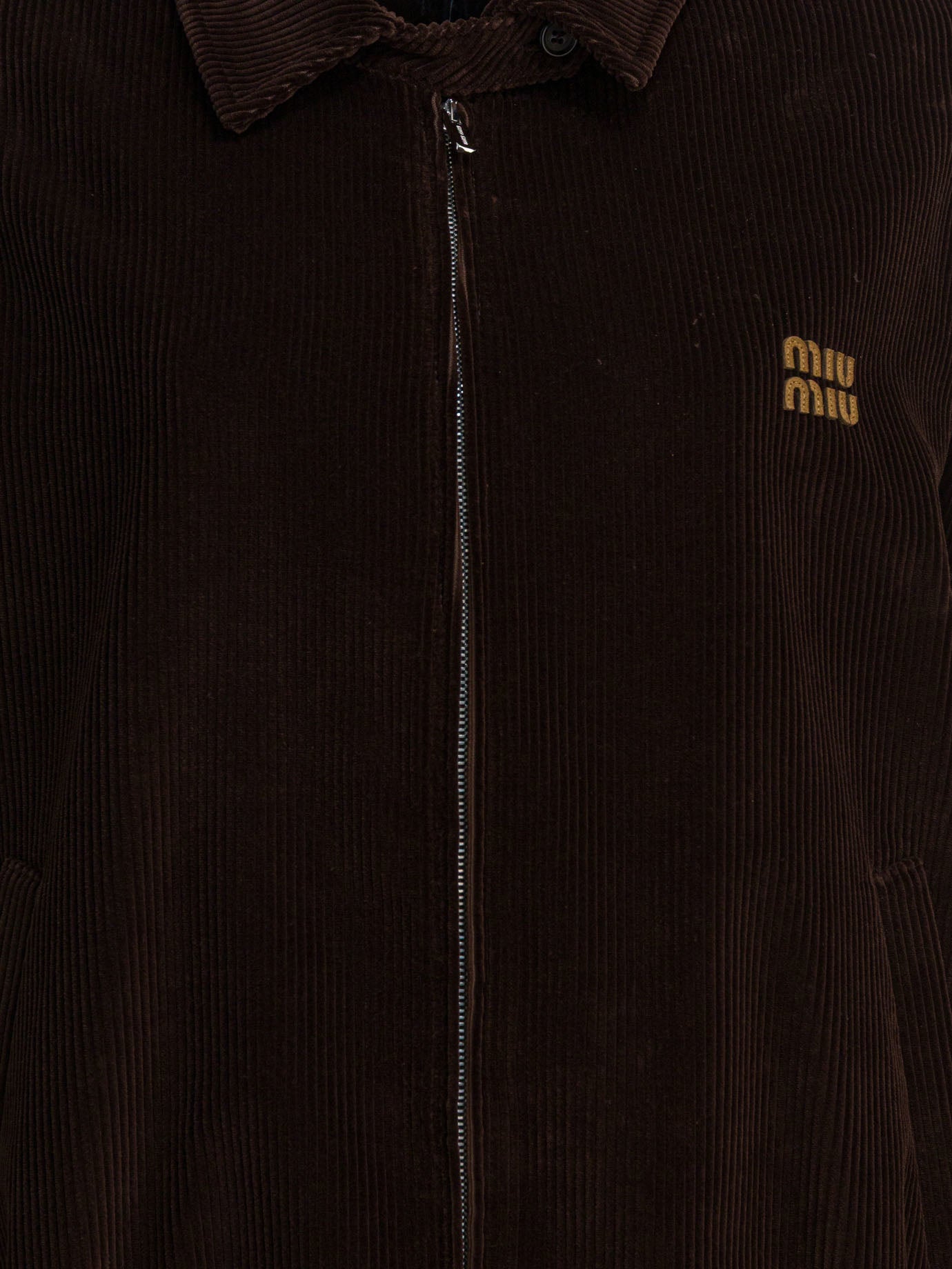 Bomber Logo  Marrone - Miu Miu Donna | PDP | VIETTI Online Store | Zoom-Modal_3
