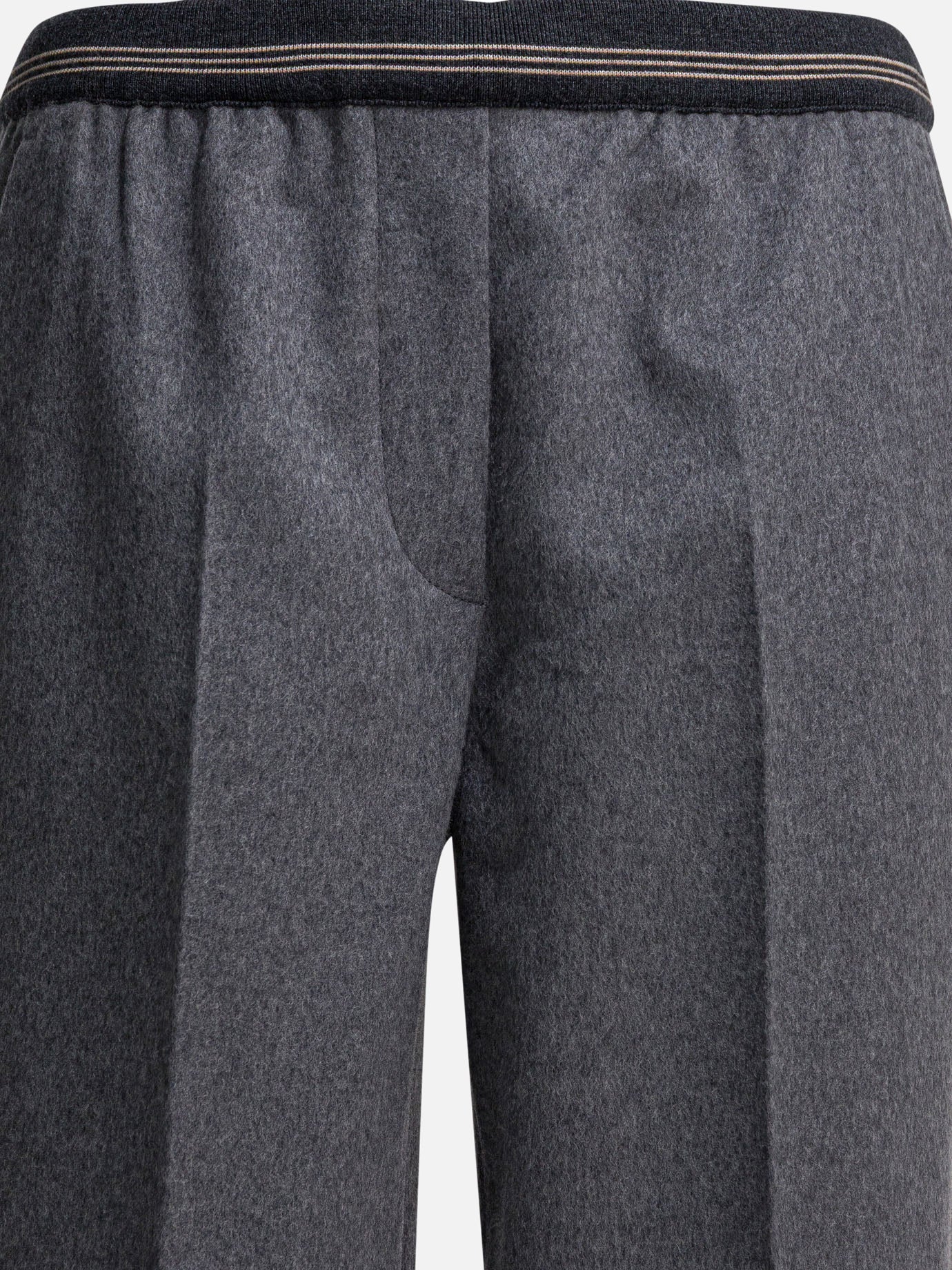 Leisure trousers Solid colour  Grey - Miu Miu Women | PDP | VIETTI Online Store | thumbnail_3