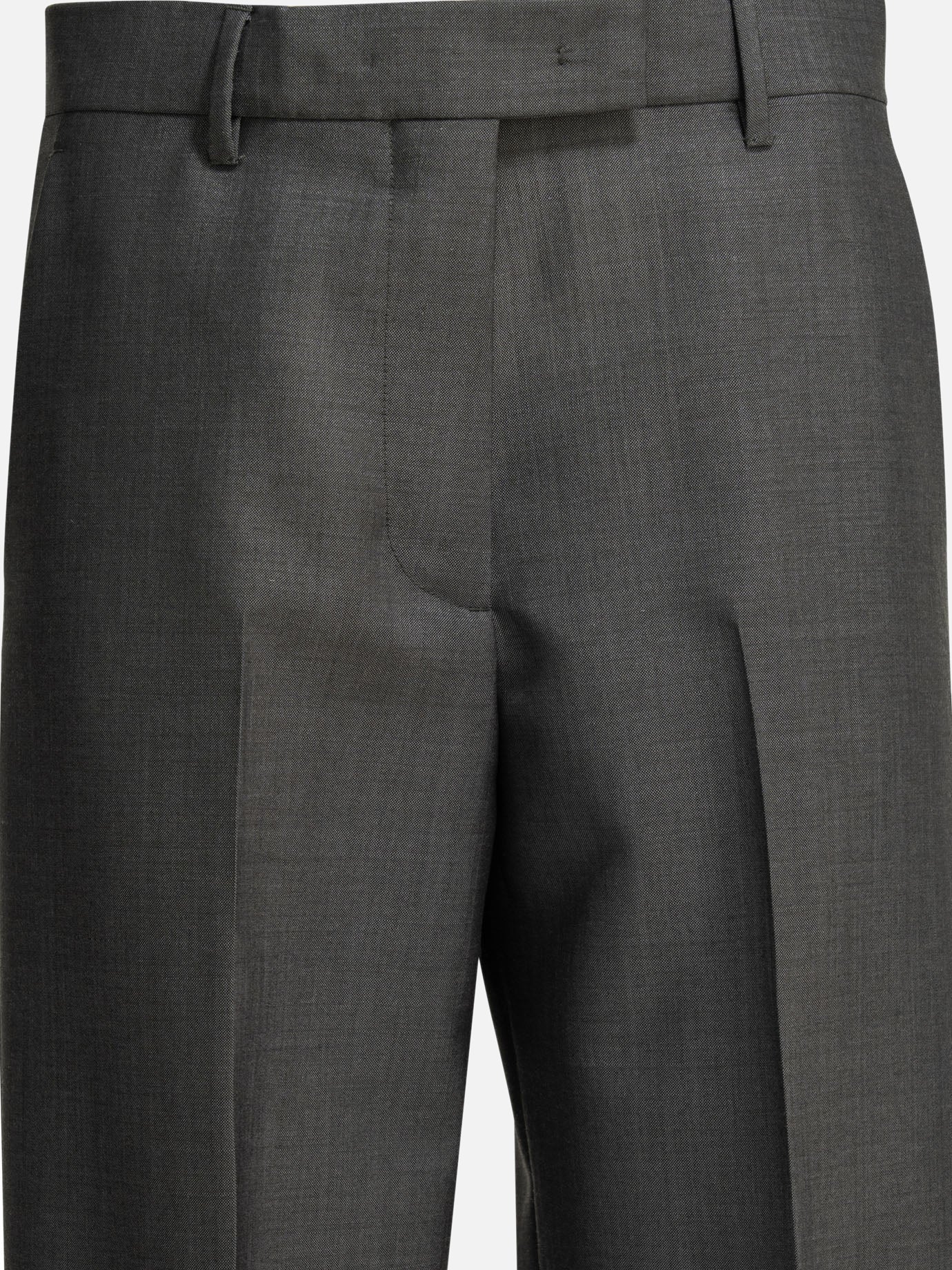 Tailored trousers Logo  Grey - Miu Miu Women | PDP | VIETTI Online Store | thumbnail_3