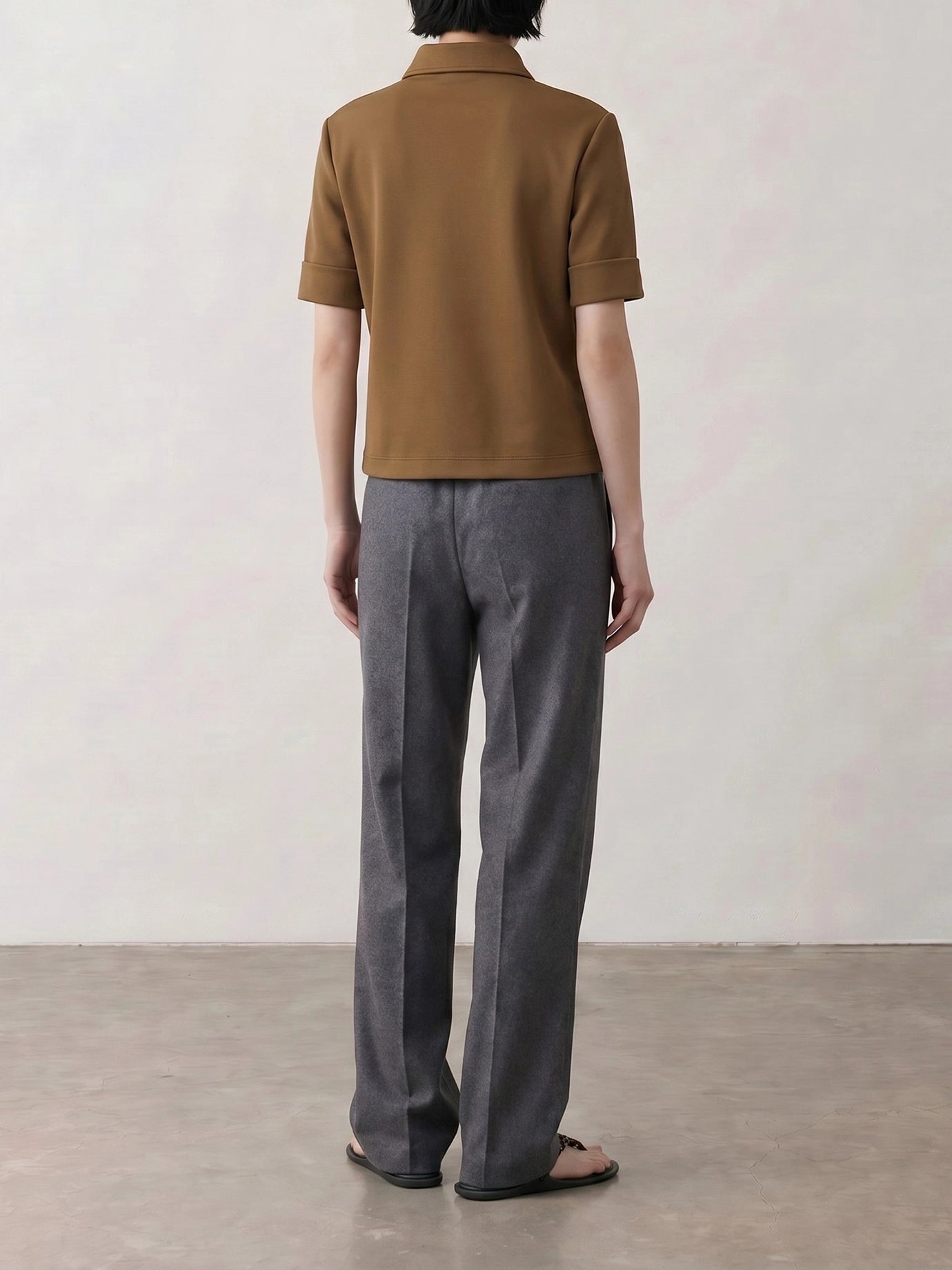 Tailored trousers Logo  Grey - Miu Miu Women | PDP | VIETTI Online Store | Zoom-Modal_6

