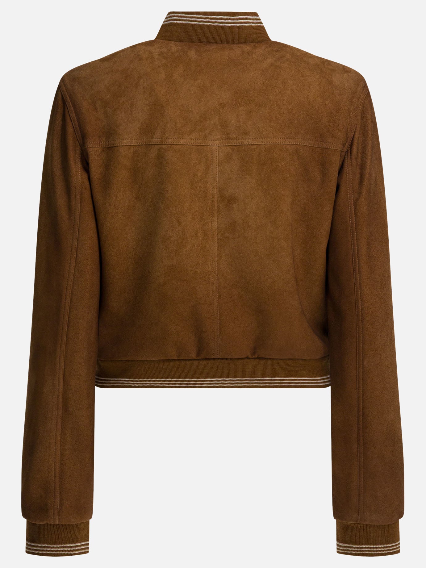 Bomber jackets Logo  Brown - Miu Miu Women | PDP | VIETTI Online Store | Zoom-Modal_4
