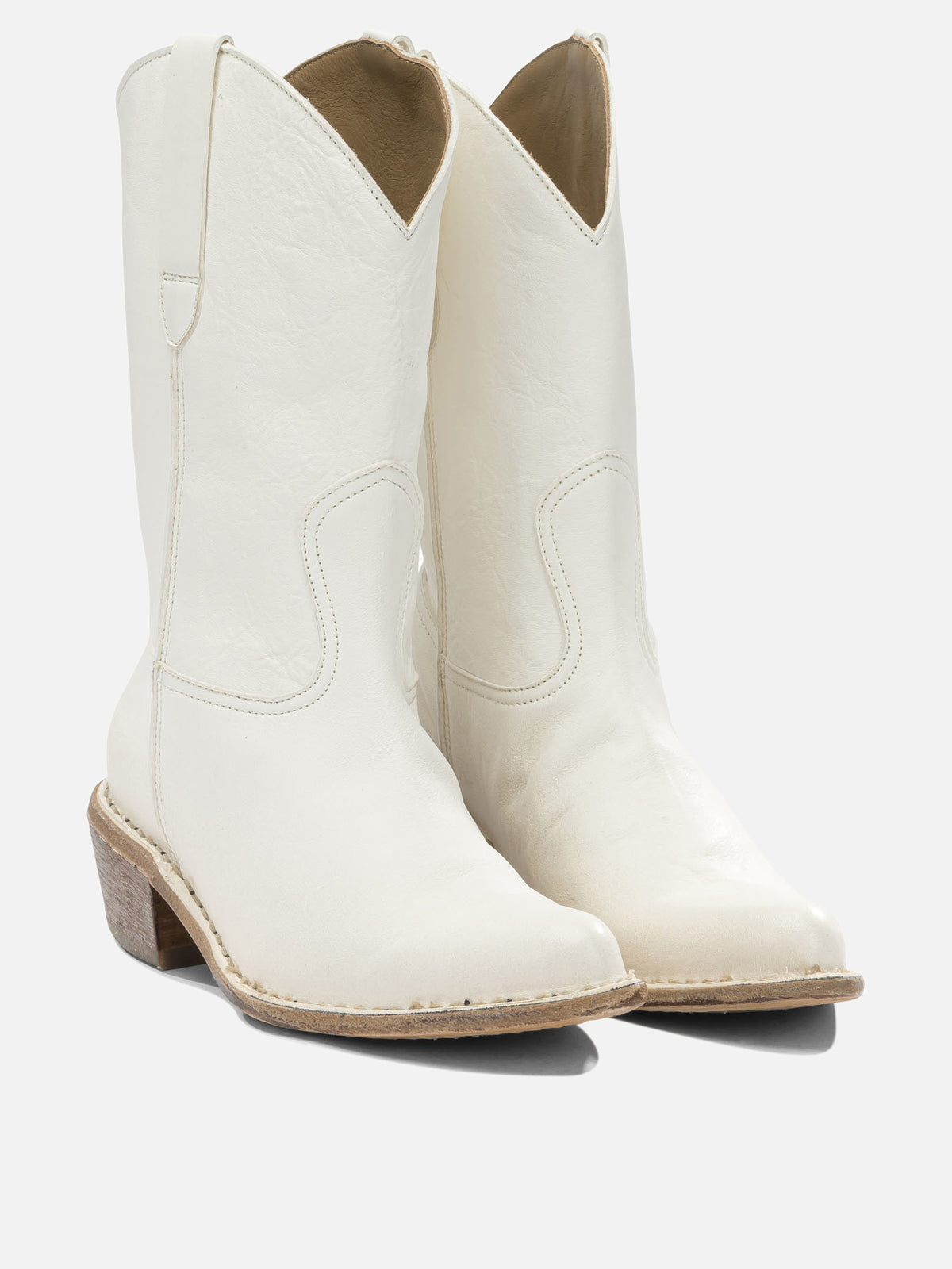 Moma "Dallas" cowboy boots White