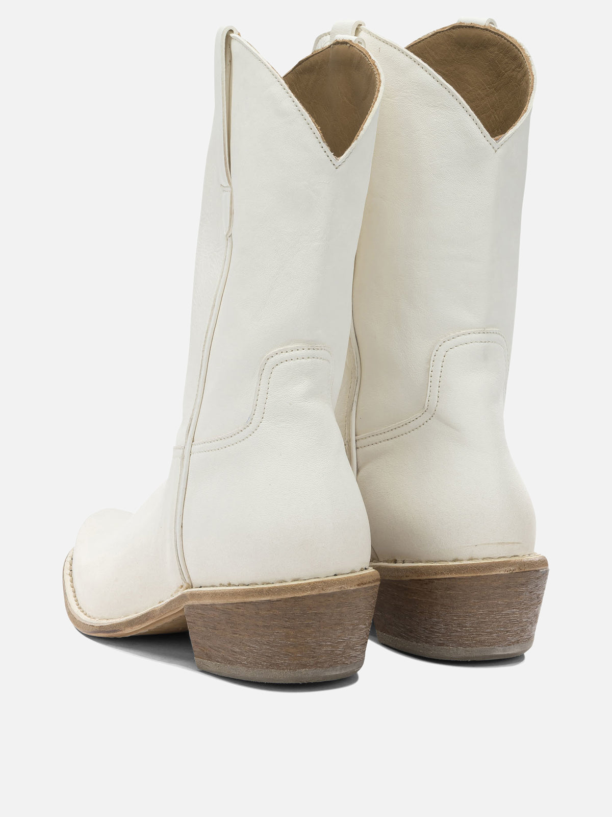 Moma "Dallas" cowboy boots White
