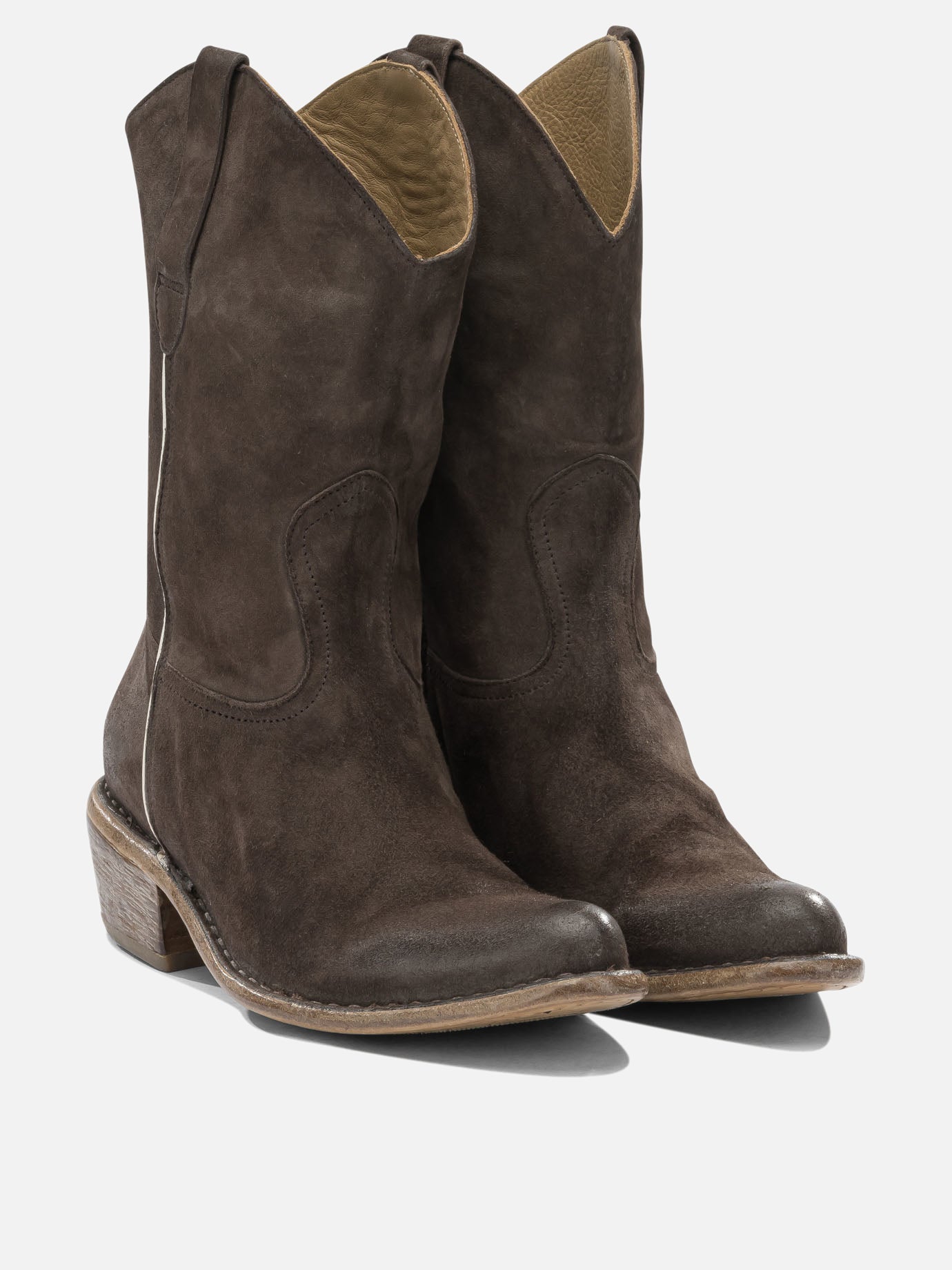 Cowboy 100 % calf leather - 70% calf leather 30% rubber  Brown - Moma Women | PDP | VIETTI Online Store | thumbnail_2