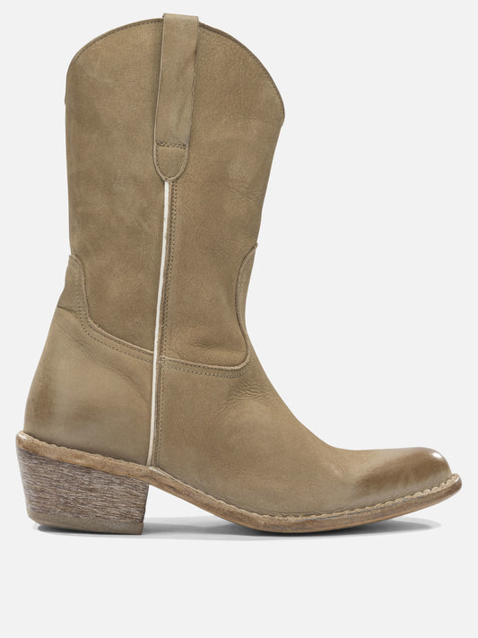 Cowboy 100 % calf leather - 70% calf leather 30% rubber  Beige - Moma Women | VIETTI Online Store 
