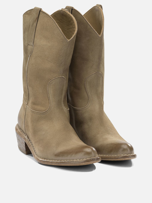 Cowboy 100 % calf leather - 70% calf leather 30% rubber  Beige - Moma Women | VIETTI Online Store | 2
