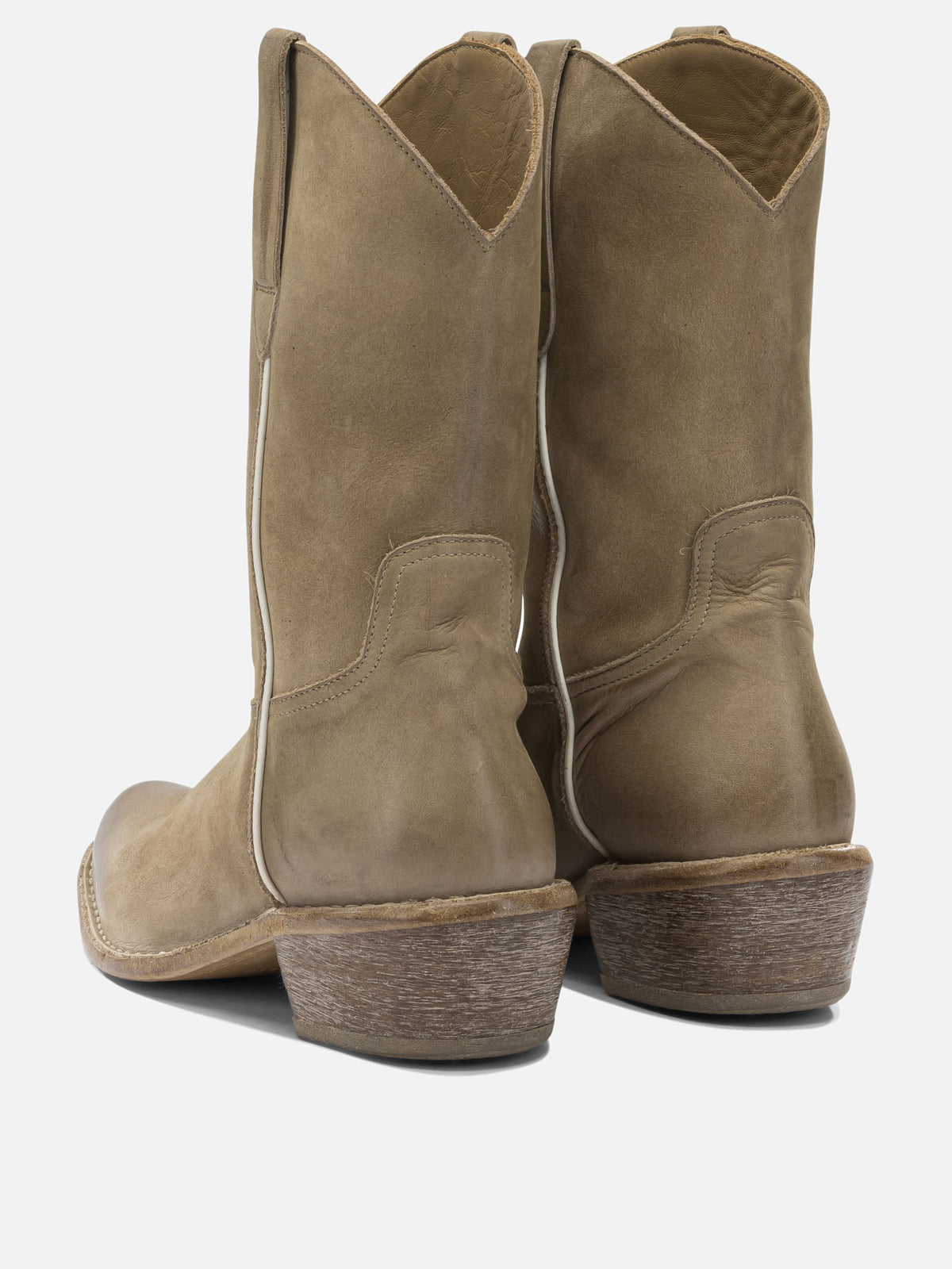 Moma "Dallas" cowboy boots Beige