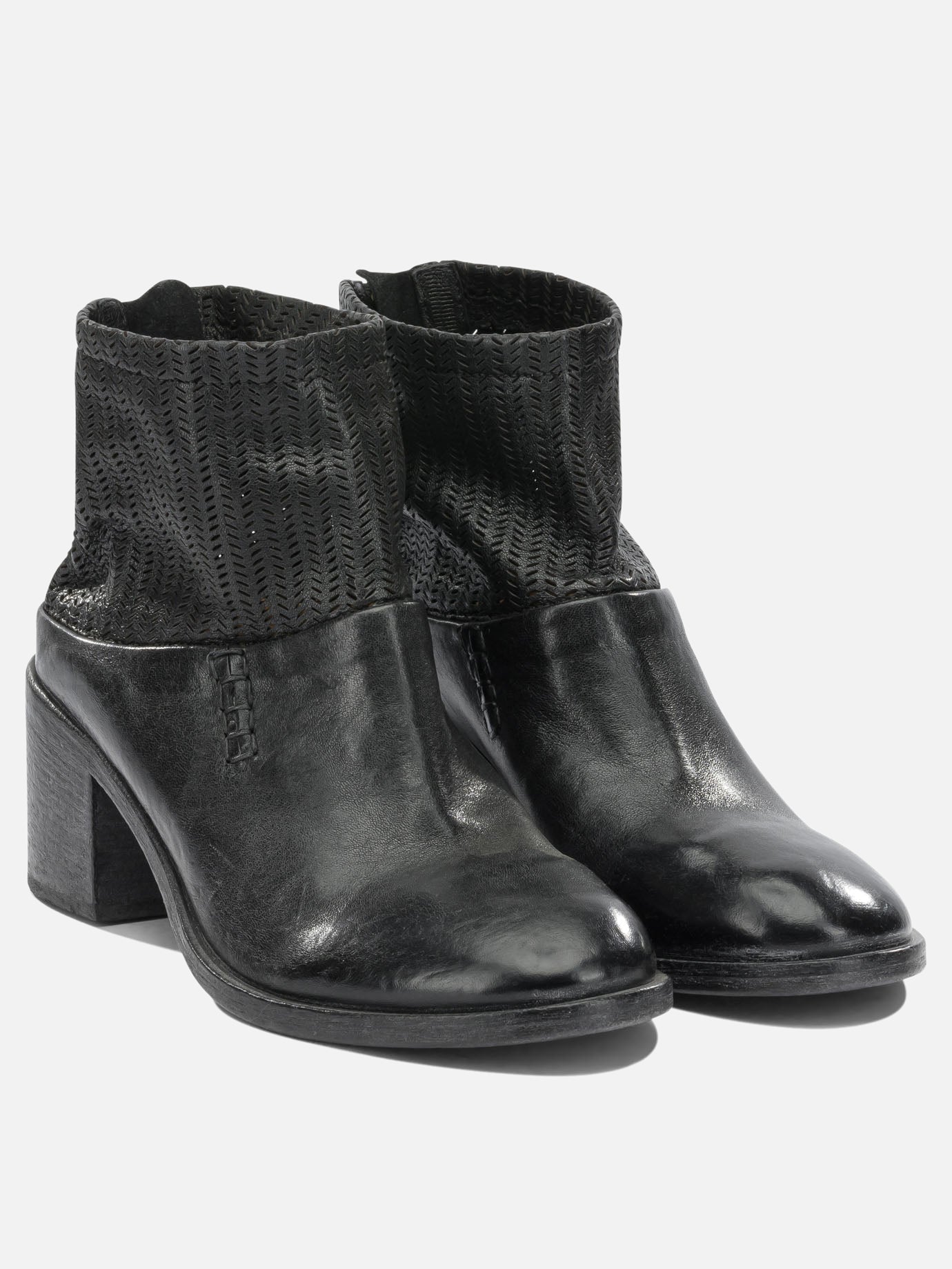 Zipped boots 100% leather  Black - Moma Women | PDP | VIETTI Online Store | Zoom-Modal_2
