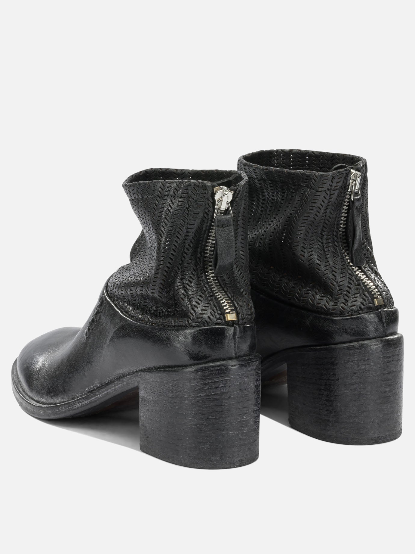 Zipped boots 100% leather  Black - Moma Women | PDP | VIETTI Online Store | Zoom-Modal_4
