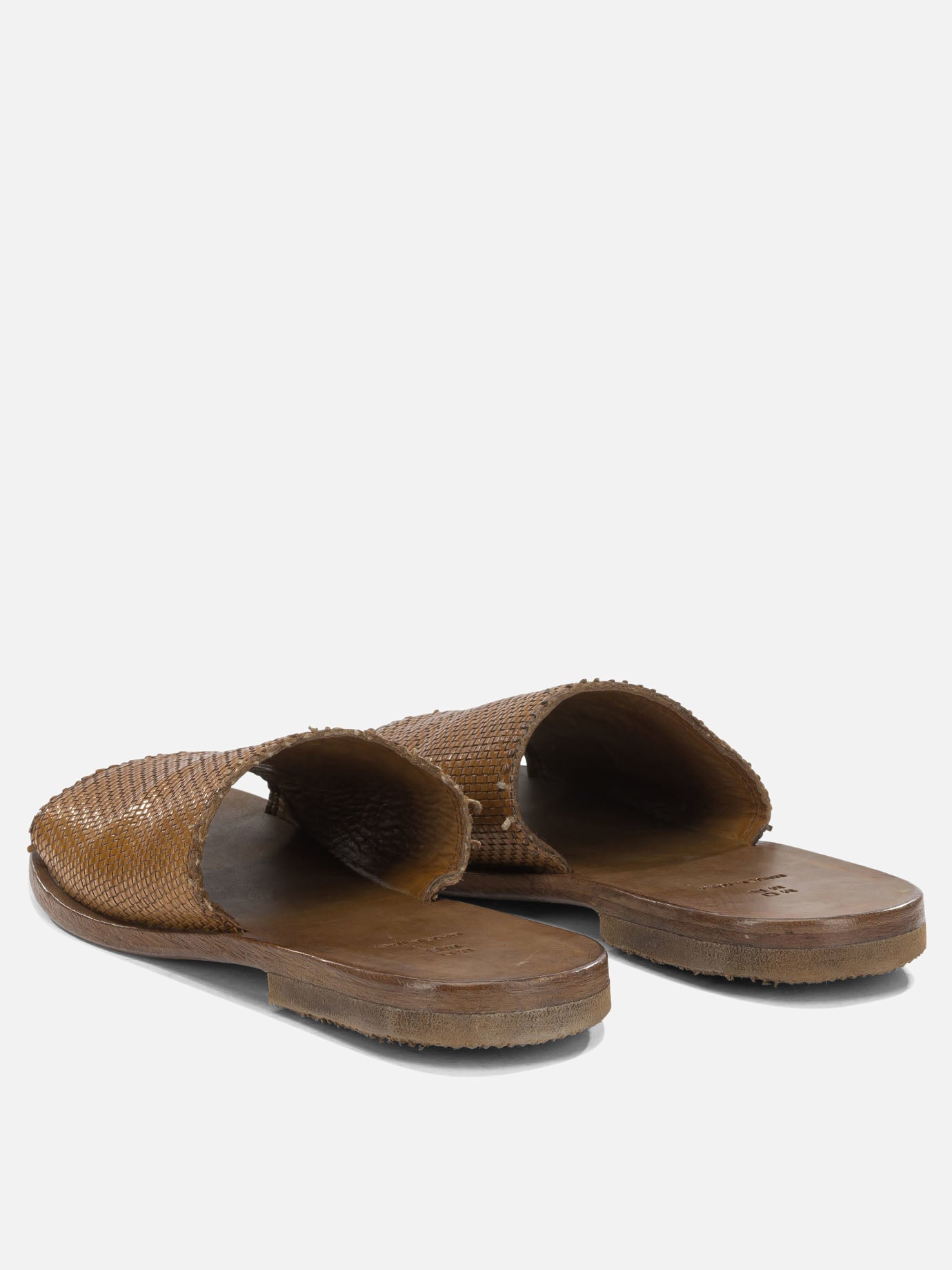 Flat sandals 100 % calf leather - 70% calf leather 30% rubber  Brown - Moma Women | PDP | VIETTI Online Store | Zoom-Modal_4
