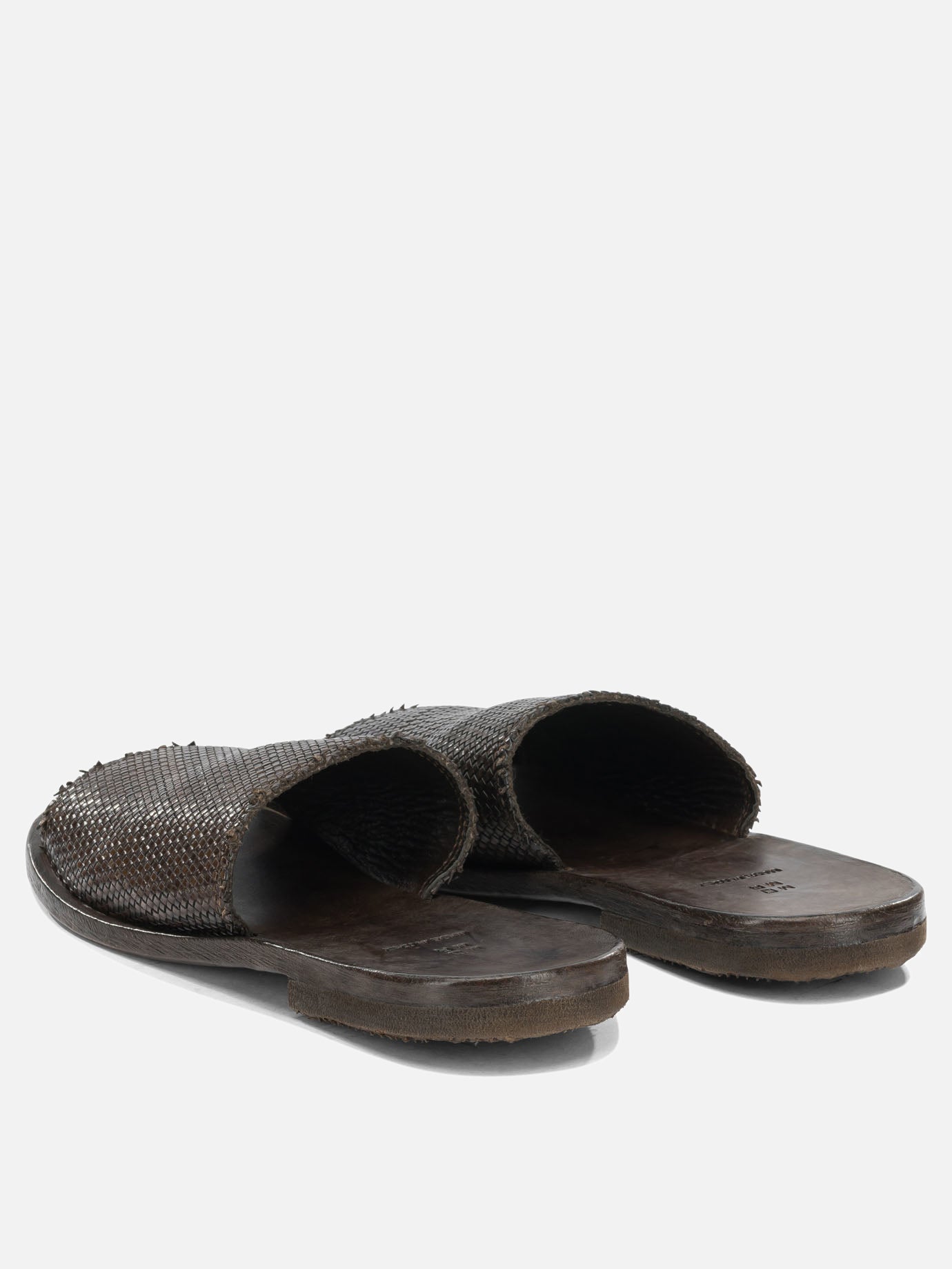 Flat sandals 100 % calf leather - 70% calf leather 30% rubber  Brown - Moma Women | PDP | VIETTI Online Store | thumbnail_4