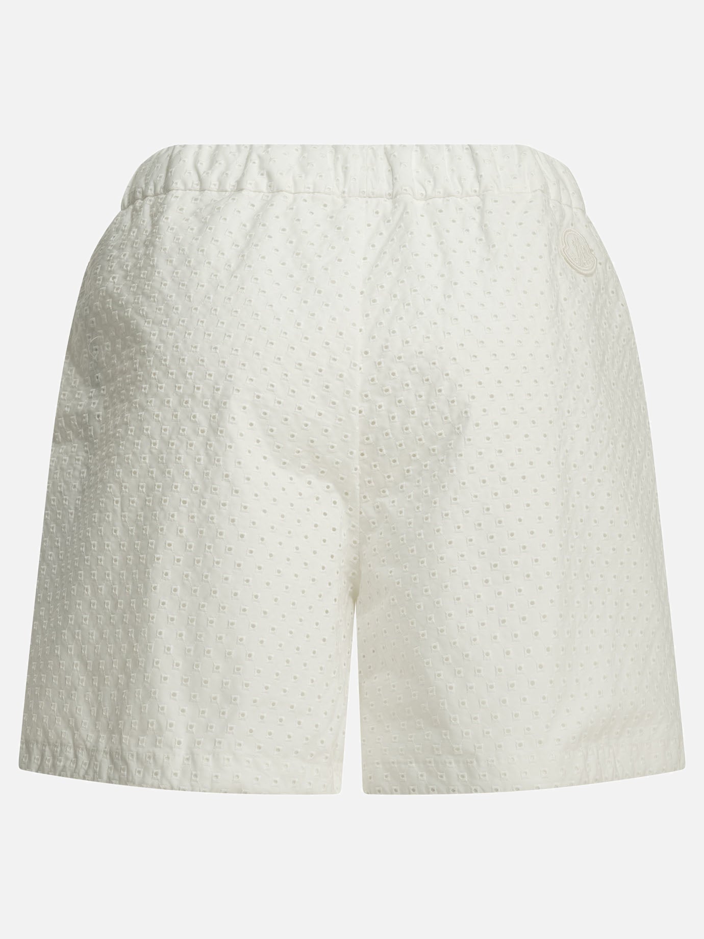 Drawstring shorts Logo  White - Moncler Women | PDP | VIETTI Online Store | thumbnail_2