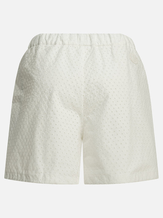 Drawstring shorts Logo  White - Moncler Women | PLP | VIETTI Online Store | 2
