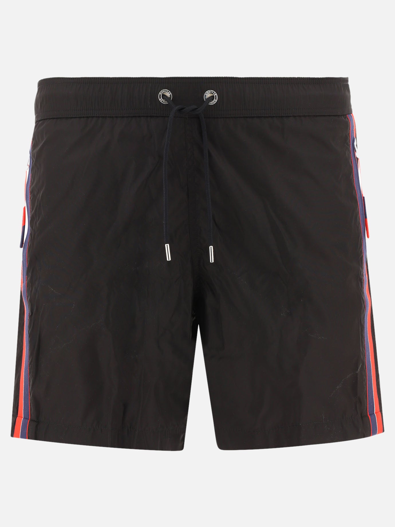 Short da mare Logo  Nero - Moncler Uomo | PDP | VIETTI Online Store | Zoom-Modal
