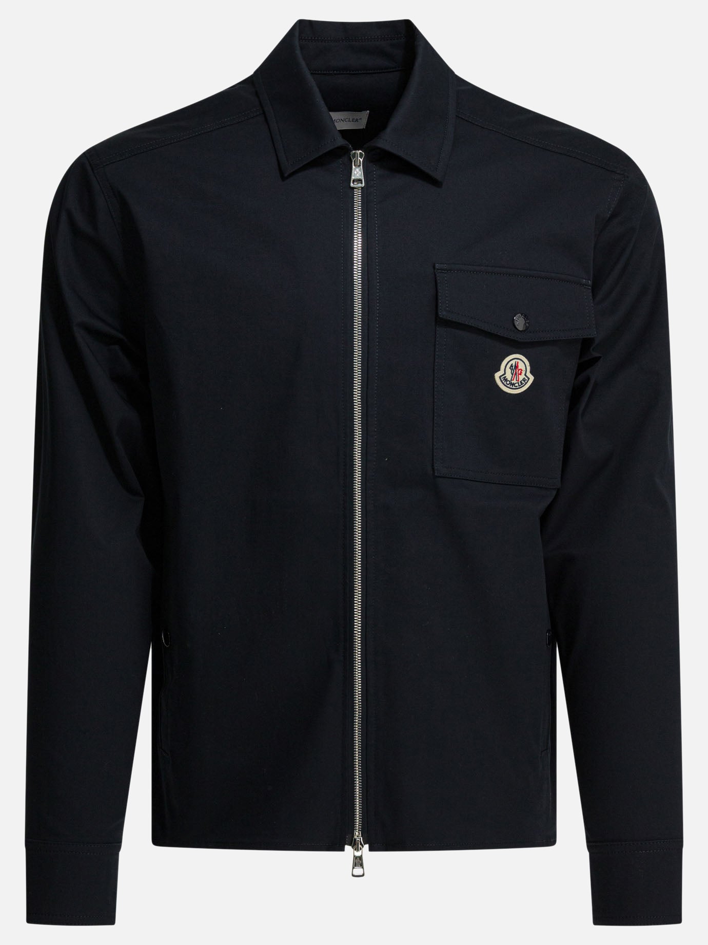 Giacche overshirt Logo  Blu - Moncler Uomo | PDP | VIETTI Online Store | thumbnail
