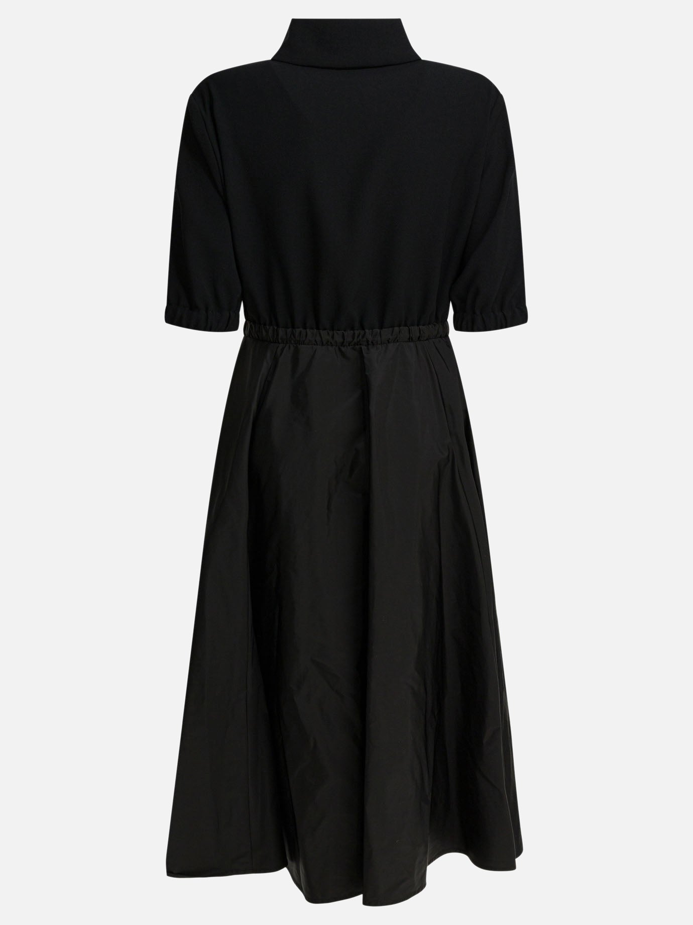 moncler midi dress Moncler Belted Shell Midi Shirt Dress in Green