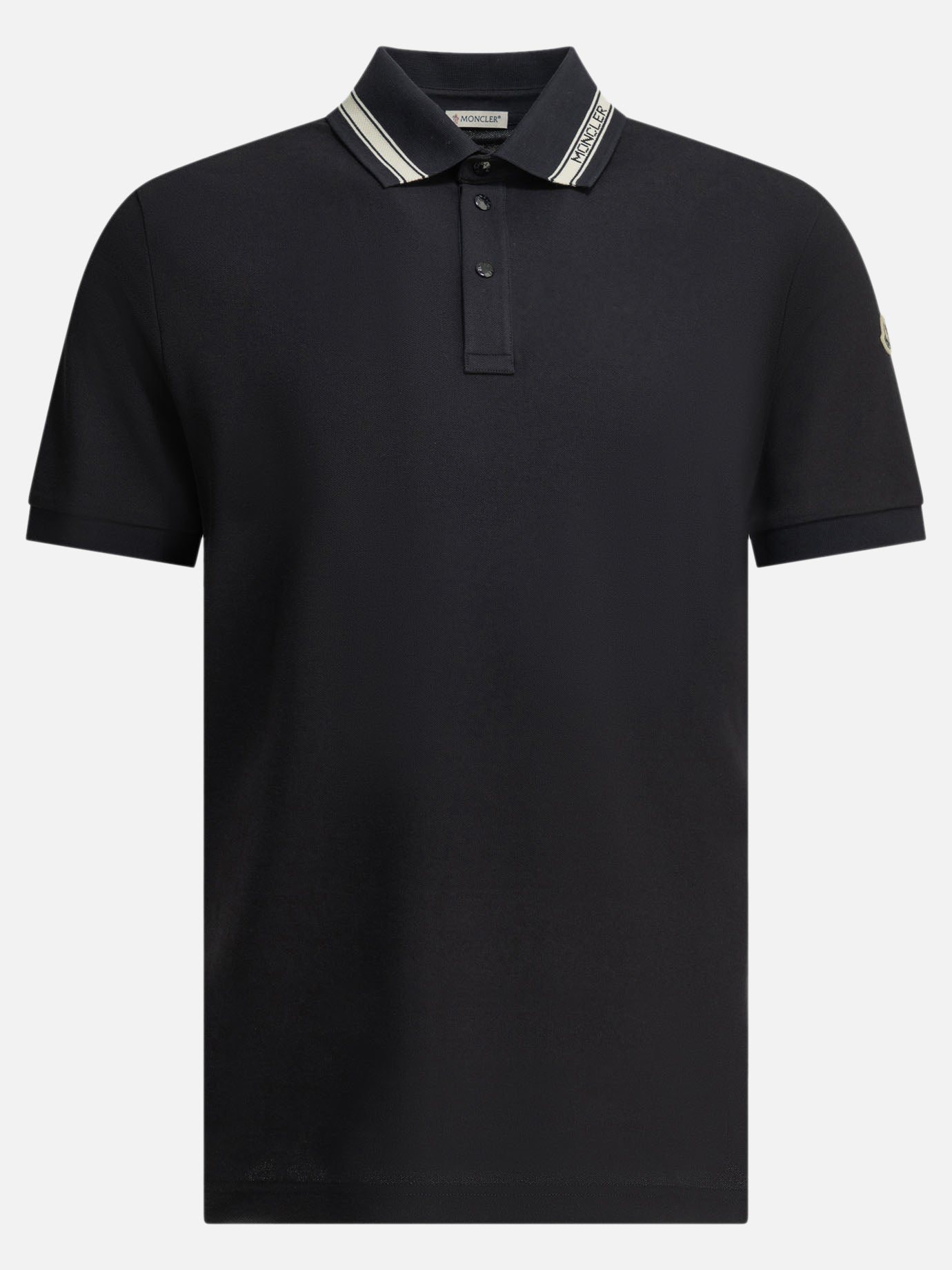 Moncler T-shirt with embroidered logo Black - Women | VIETTI